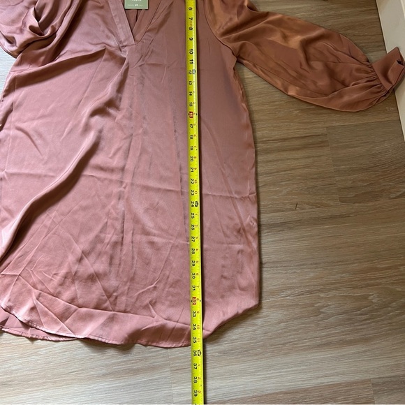 H&M Silky Mauve Oversized Long Sleeve Dress – Size XS NWT - Picture 9 of 9